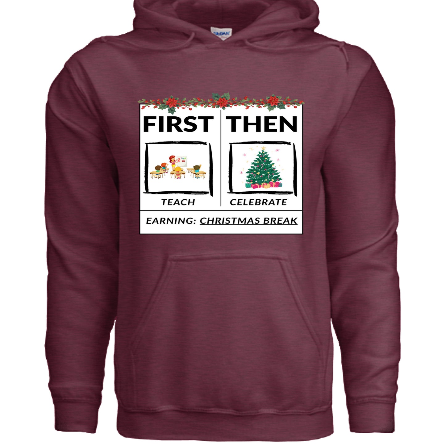 Heather Sport Dark Maroon - FRONT